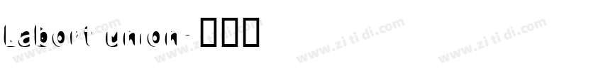 Labort union字体转换